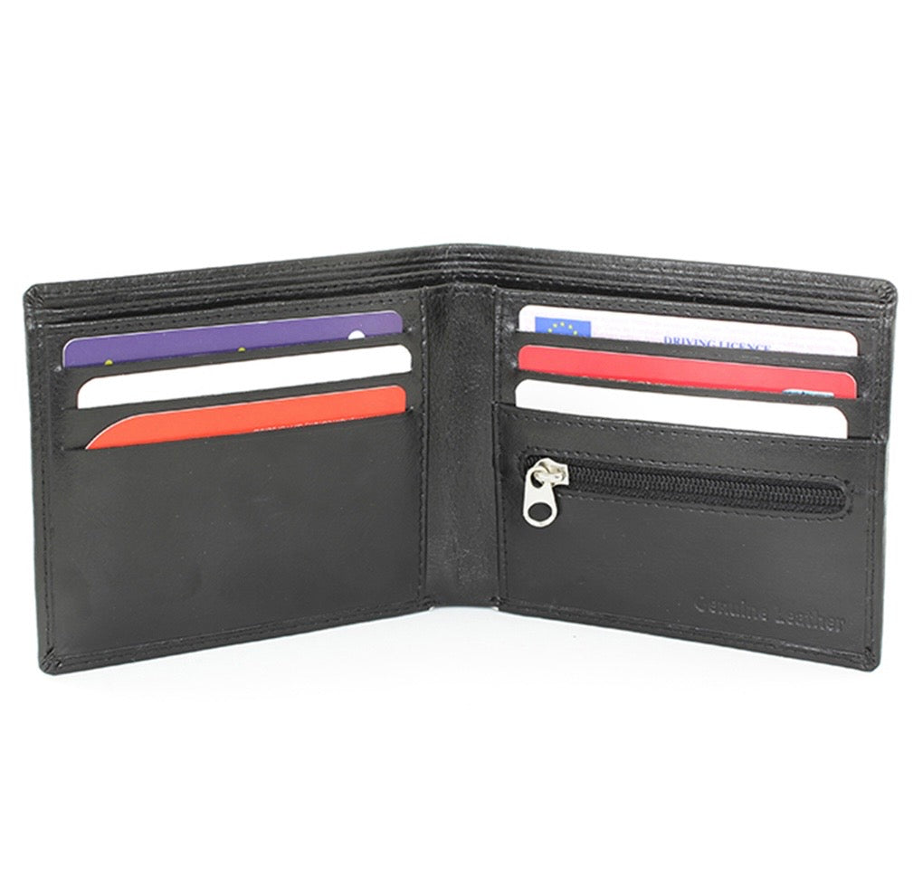 Personalised Blue Worlds Best Dad Leather Wallet