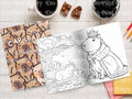 Capybara colouring book