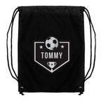 Football personalised drawstring bag