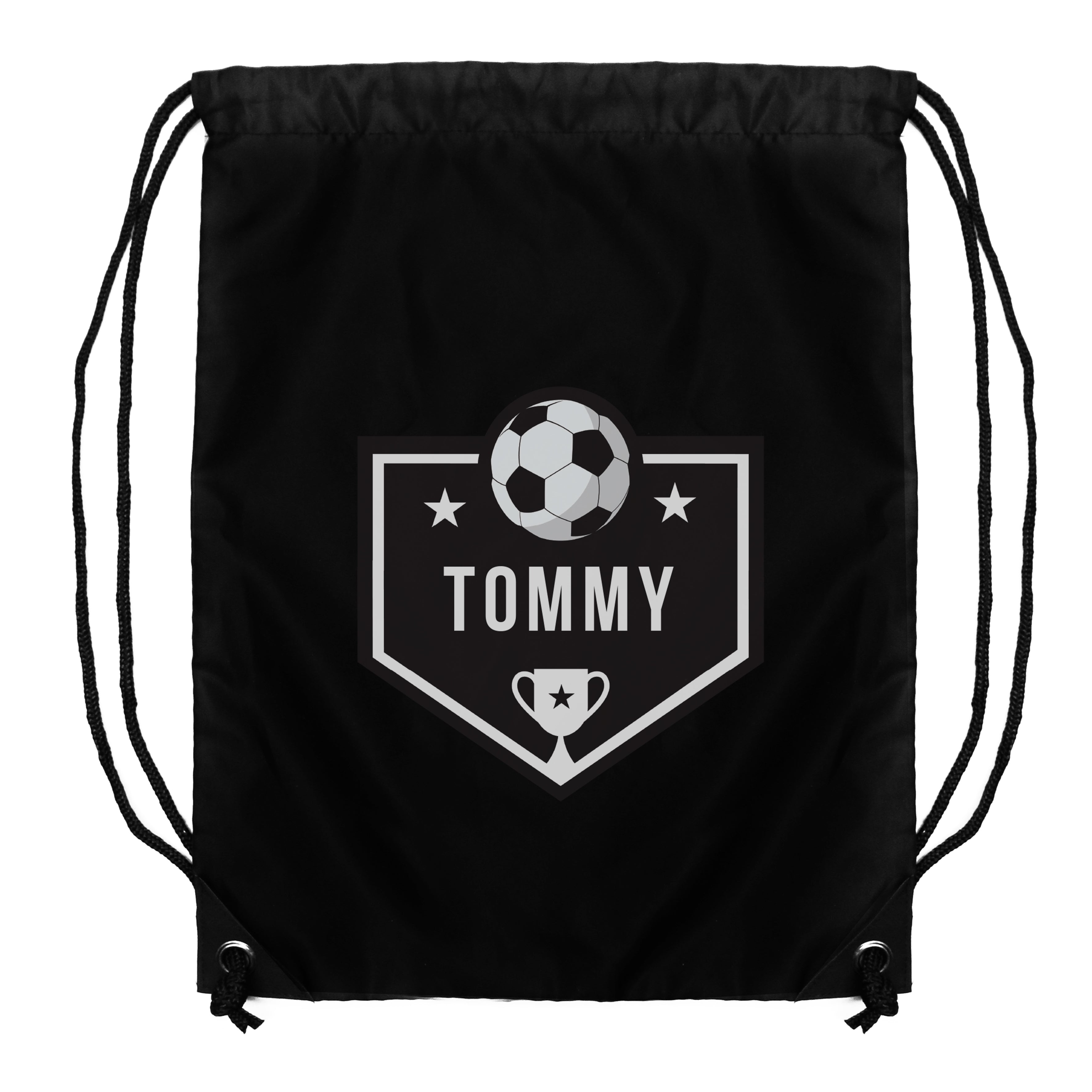 Football personalised drawstring bag
