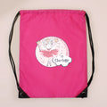 Personalised ballerina drawstring bag
