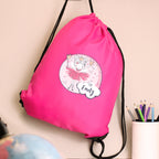 Personalised ballerina drawstring bag