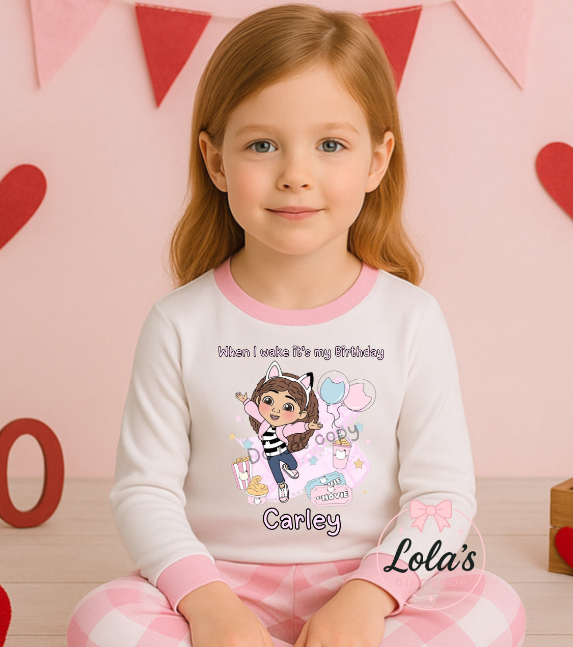 Gabby birthday pyjamas