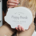 My first piggy bank personalised