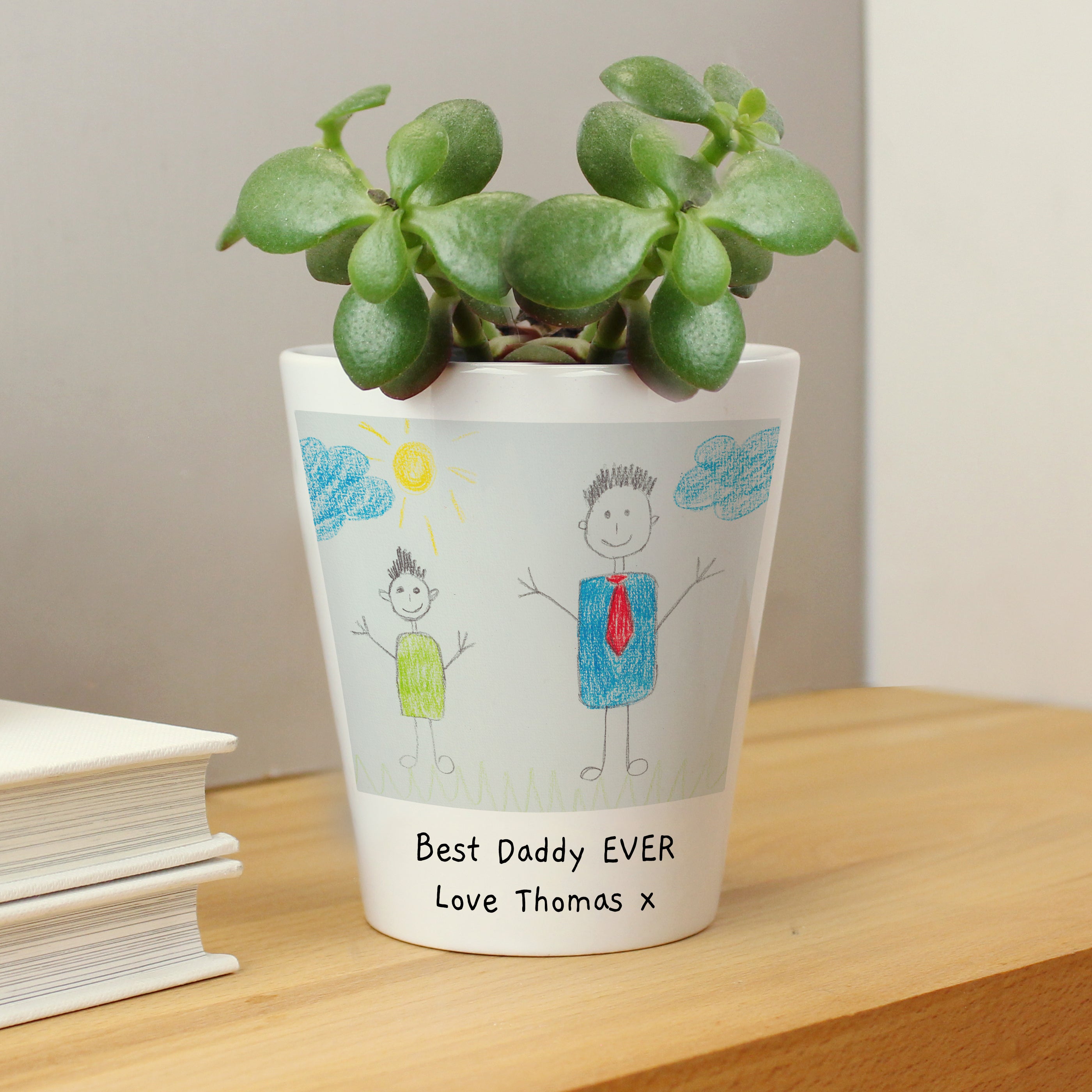Personalised drawing upload plant pot