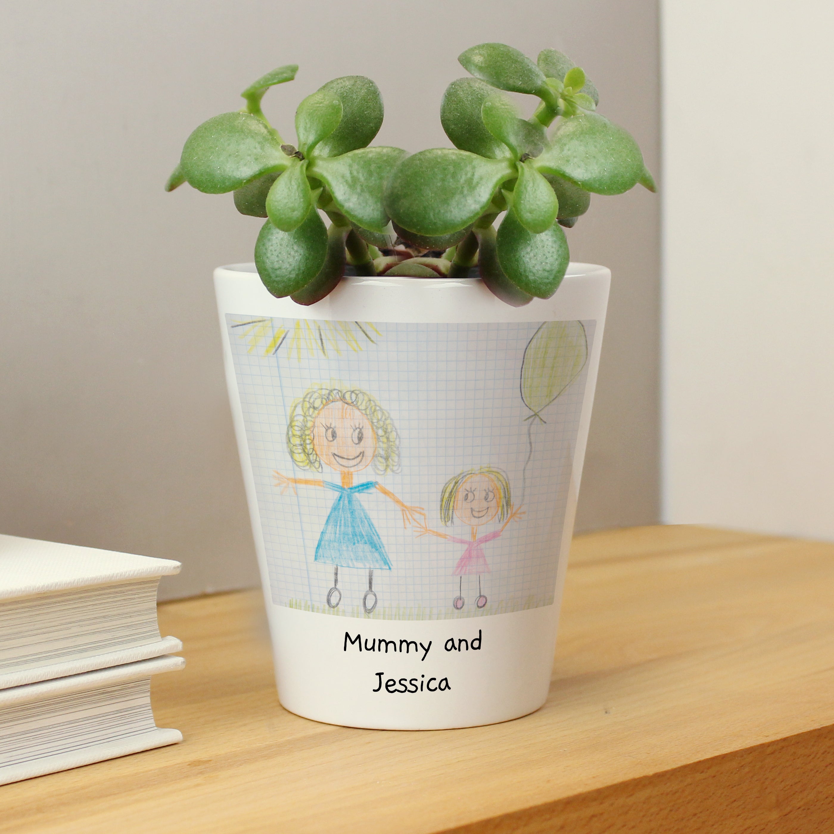 Personalised drawing upload plant pot