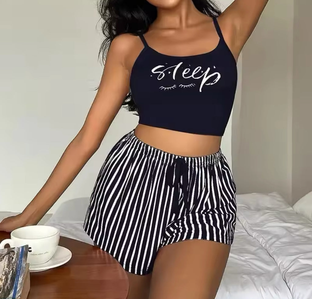Sleep shortie pyjamas