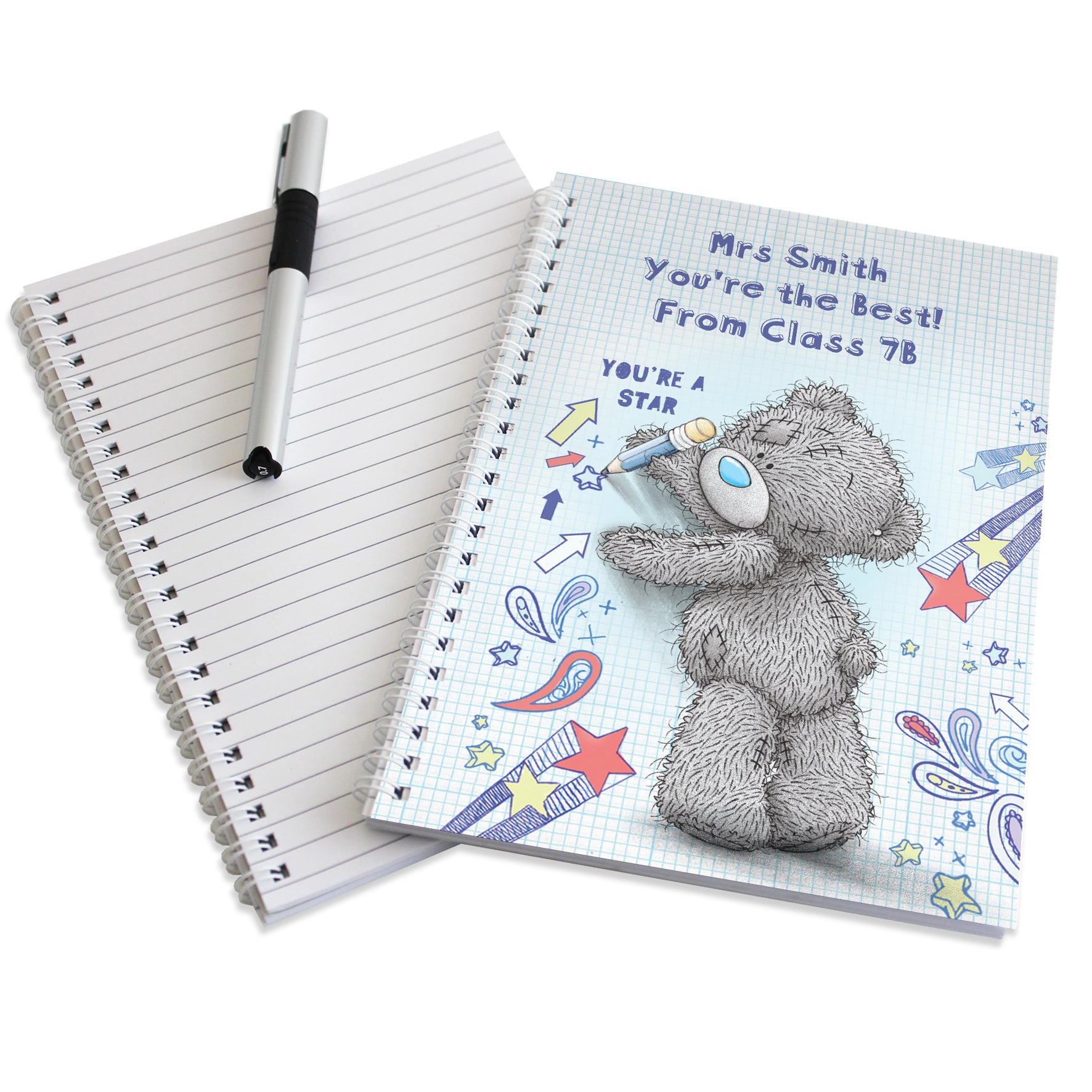 Personalised me to you teachers notebook