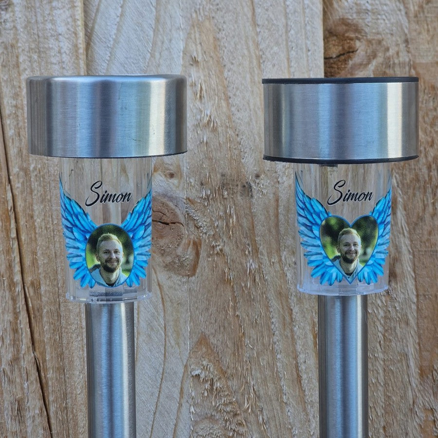 Personalised Photo Wings Solar light