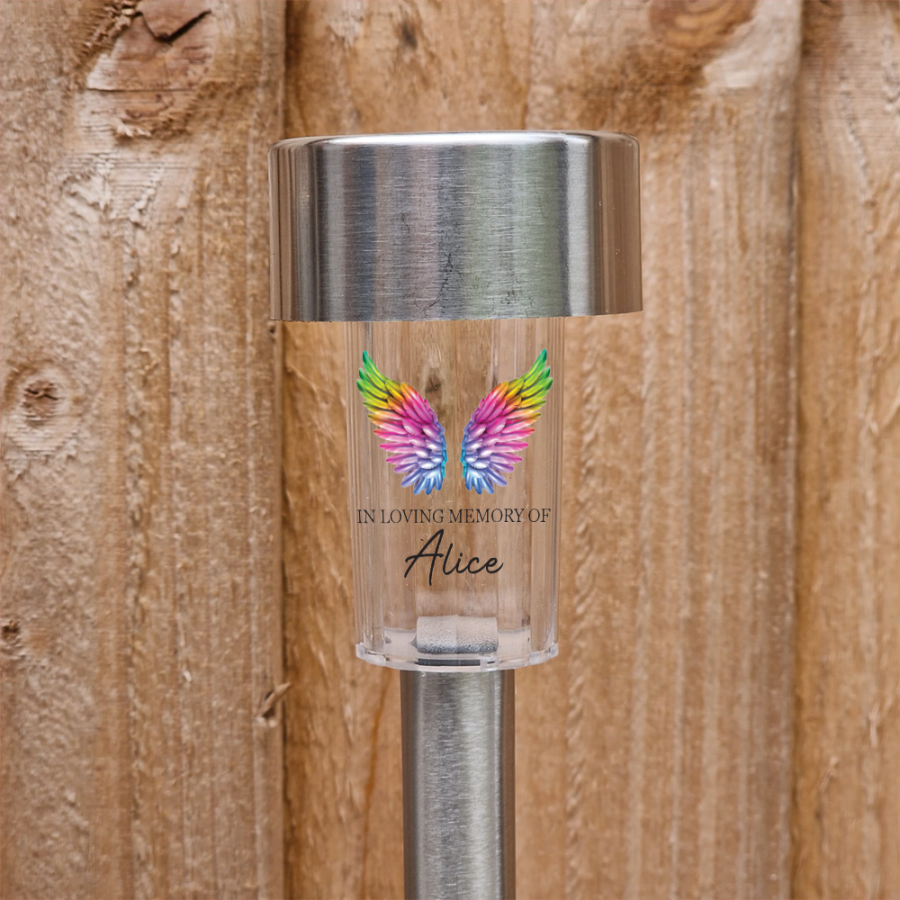 Bright Rainbow Wings Solar light