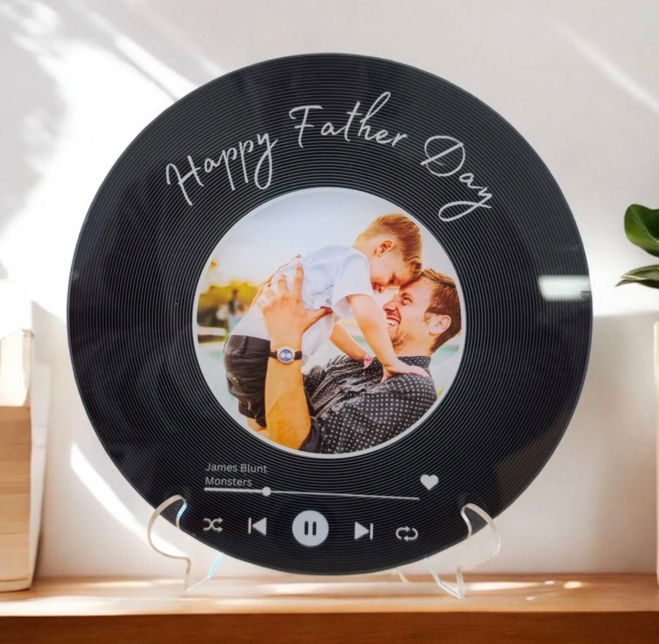 Personalised record plaque