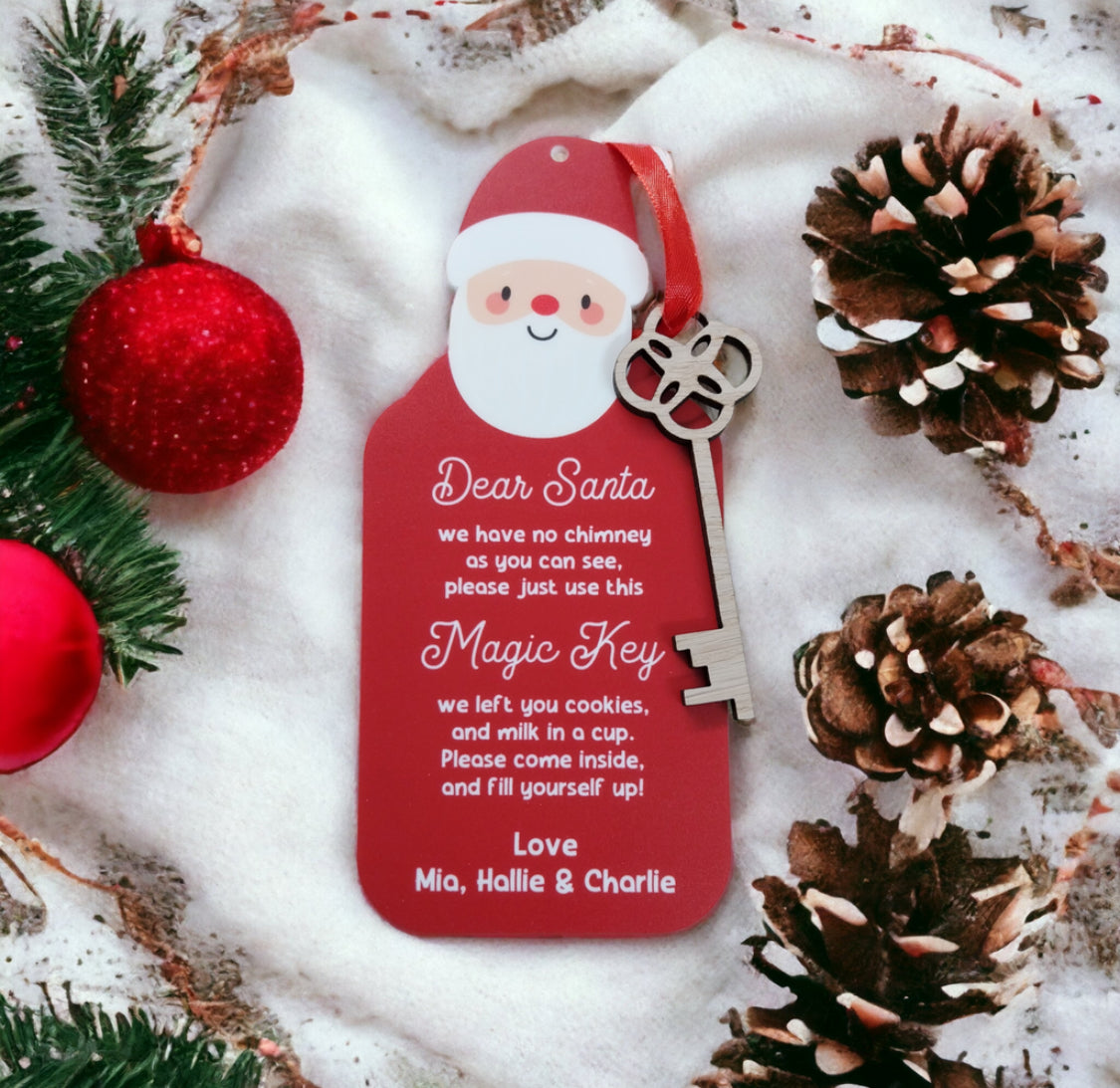 Personalised Christmas Santa key
