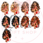 Red bow bikini girl iron on transfer