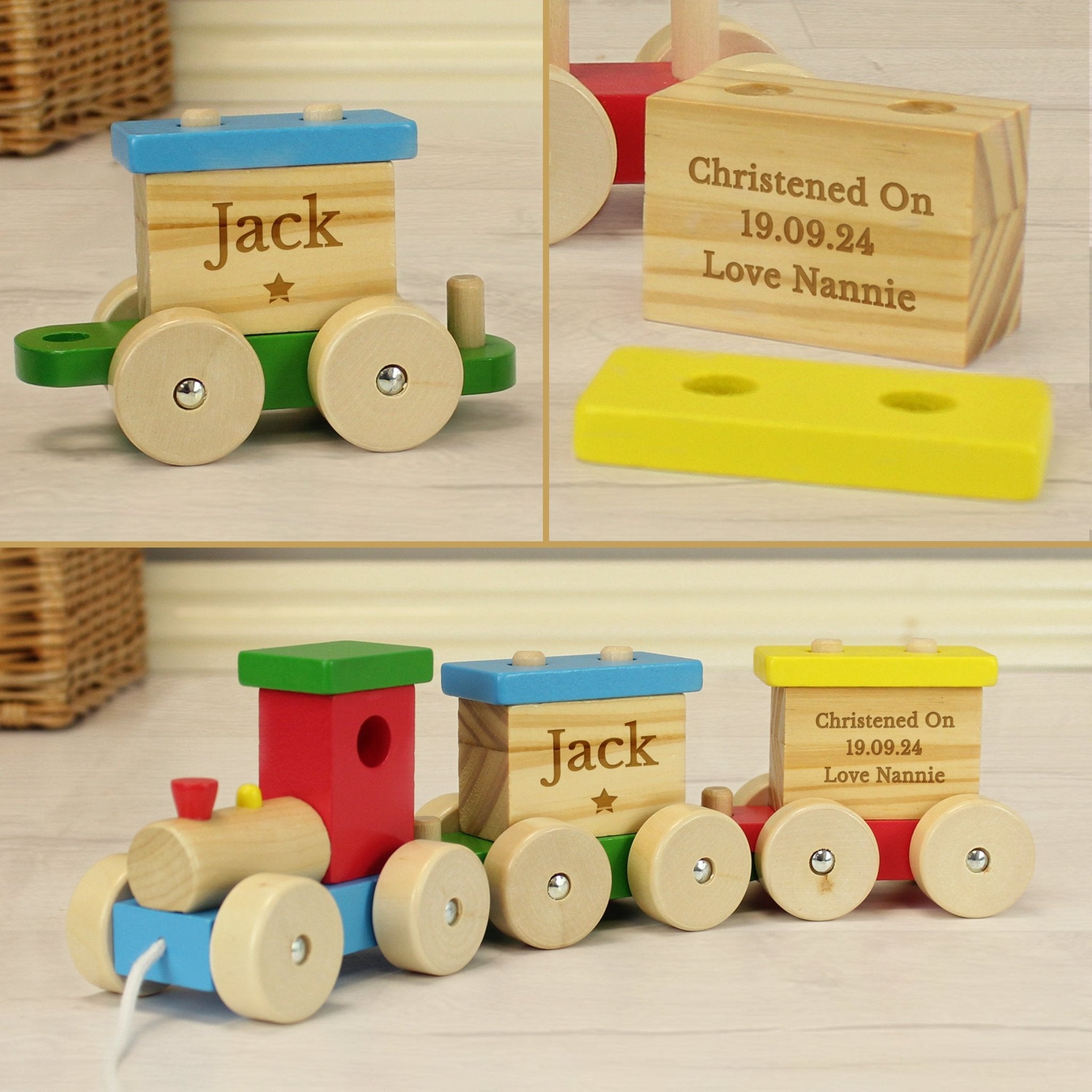 Personalised wooden train - Lola’s gift shop <3Personalised wooden trainLola’s gift shop <3