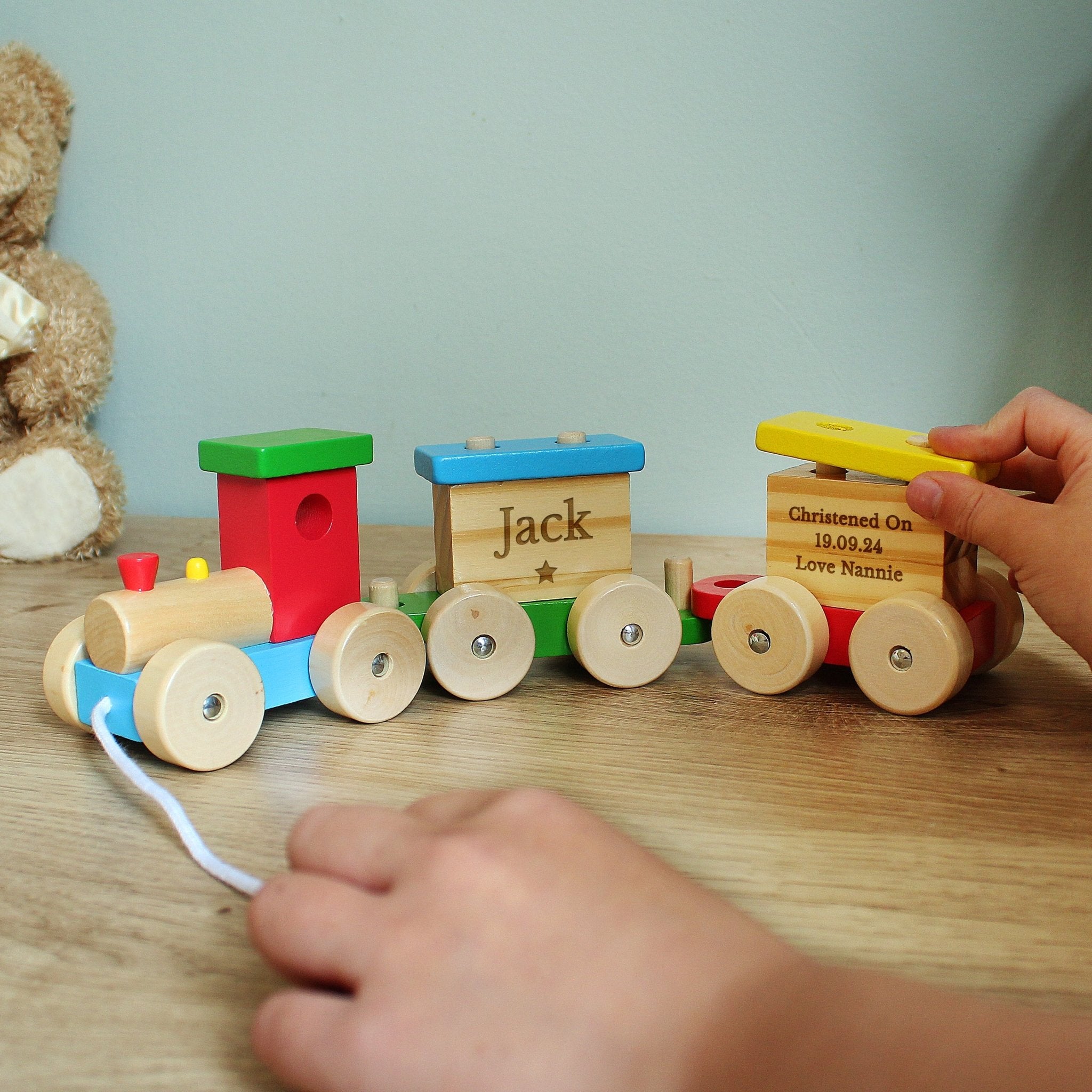Personalised wooden train - Lola’s gift shop <3Personalised wooden trainLola’s gift shop <3