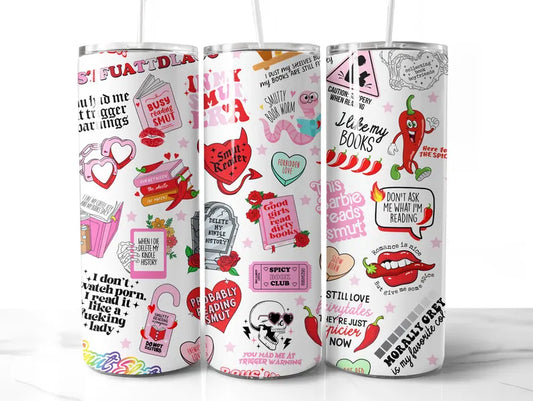 Smutty book club tumbler 20oz