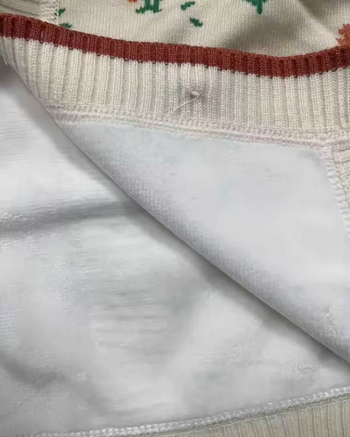 Kids Autumn flowers lined knitted cardigan