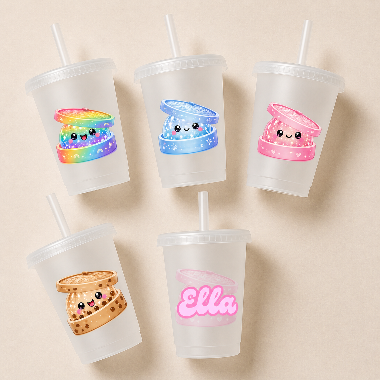 Personalised dumpling cold cup 16oz