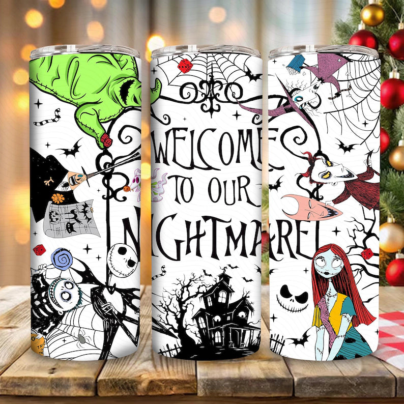 Halloween nightmare tumbler 20oz