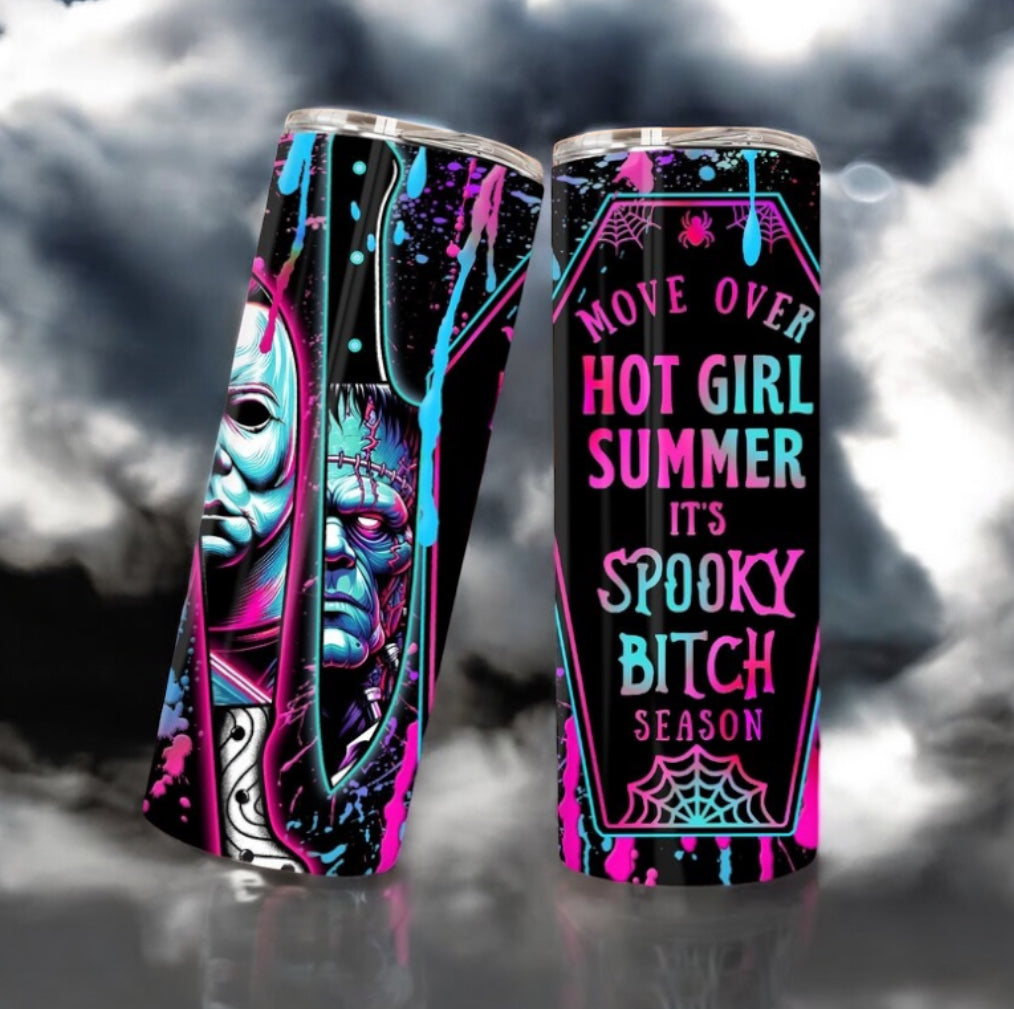 Horror hot girl summer tumbler  20oz