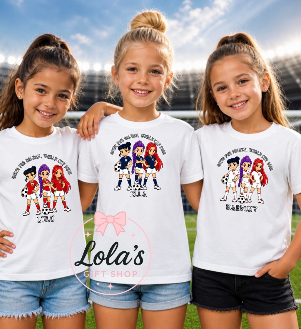 Going for golden World Cup T-shirts