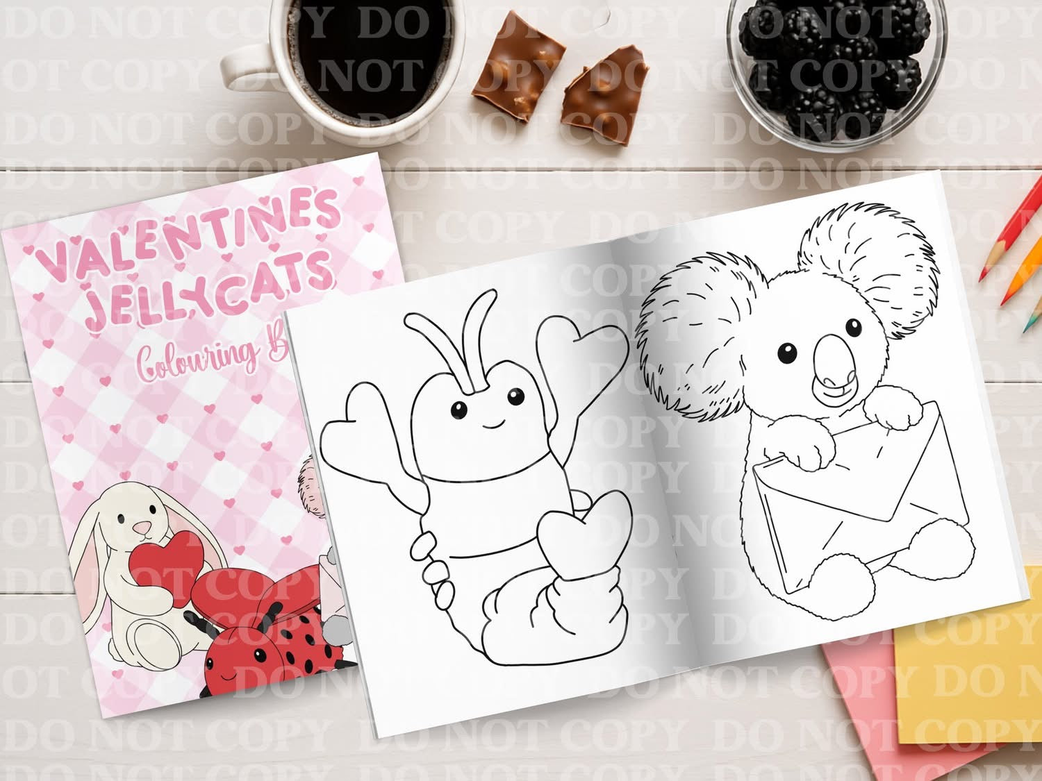 JC valentines colouring book