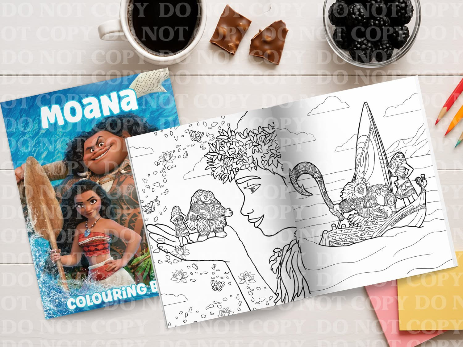 Water Queen valentines colouring book