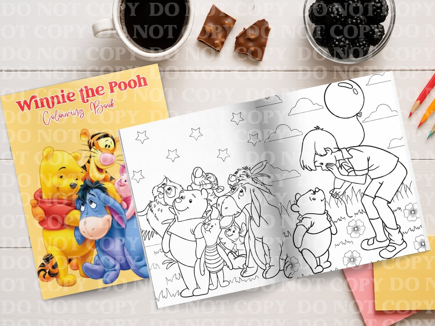 Honey bear and friends colouring book