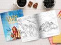 Lions colouring book