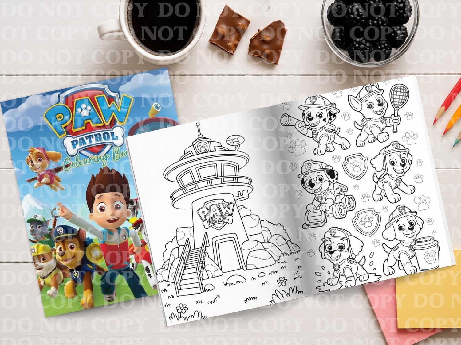 Pup patrol colouring book