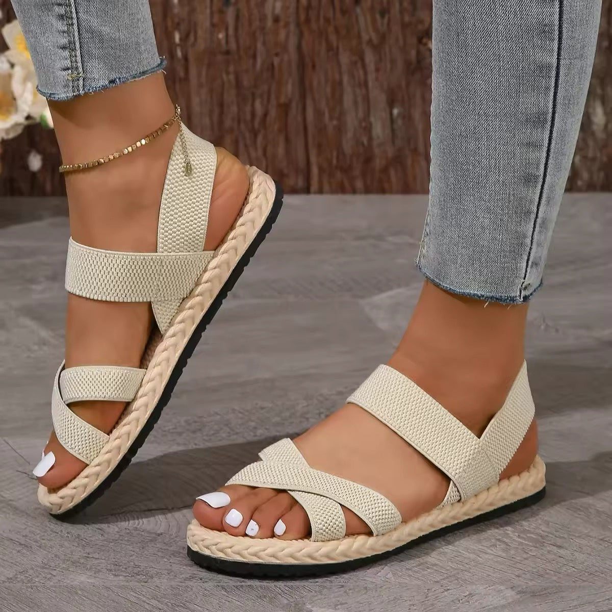Belt Soft Soled flat Sandals