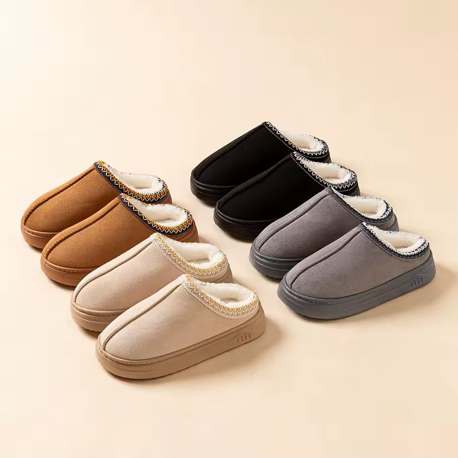 Anti slip fluffy slippers