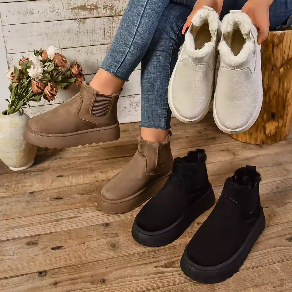 Chelsea ankle fur lined boots
