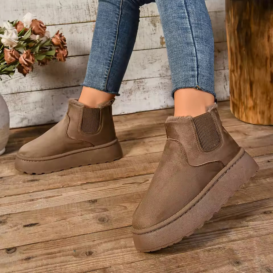 Chelsea ankle fur lined boots