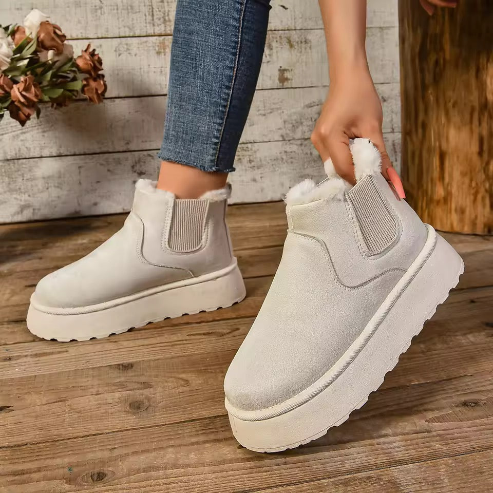 Chelsea ankle fur lined boots
