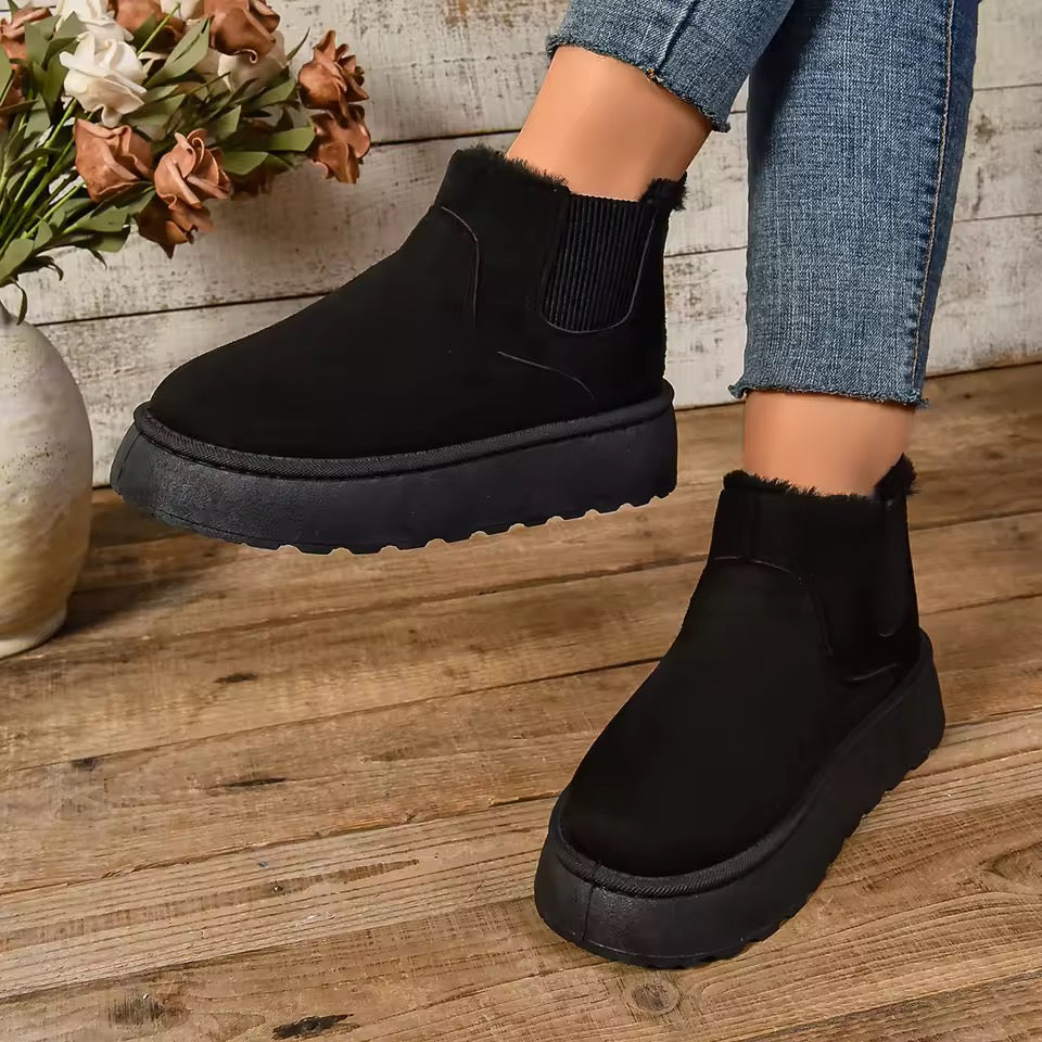 Chelsea ankle fur lined boots