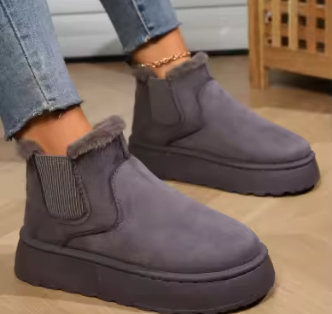 Chelsea ankle fur lined boots
