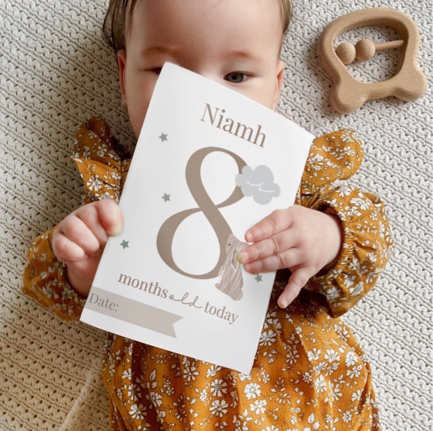 Animal themed baby cards