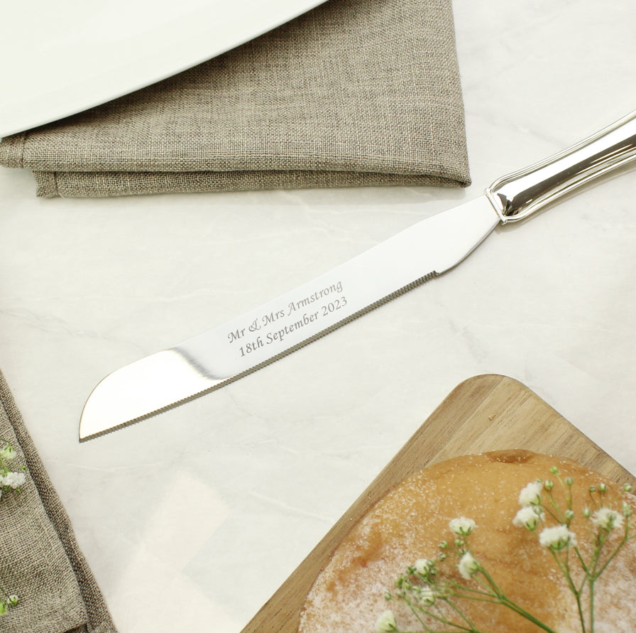 Personalised Modern Cake Knife