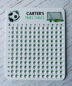 Personalised acrylic times table board