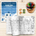 Mama Mia colouring book 20 pages