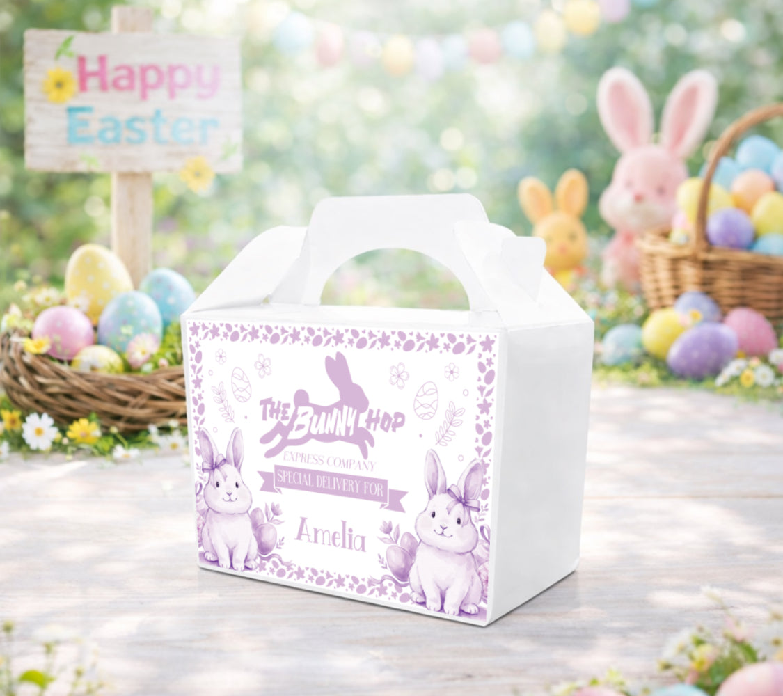Personalised Easter bunny treat box