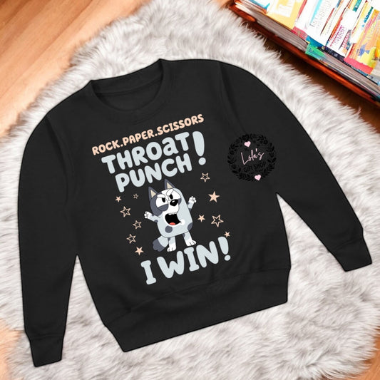 Muffin throat punch sweatshirt