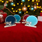 Personalised UV penguin and snowman Printed Christmas Sign