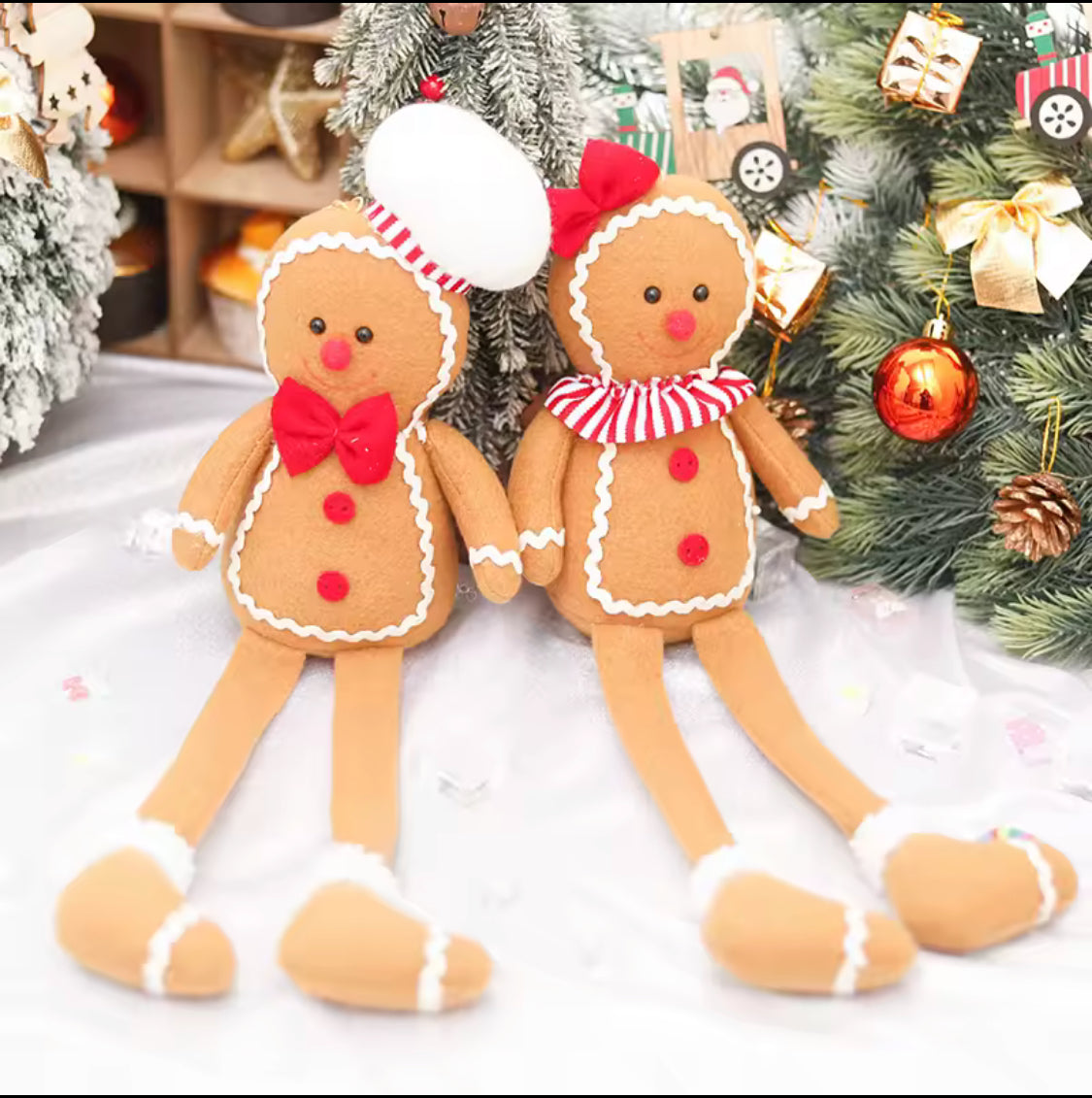 Dangly leg ginger bread plushies