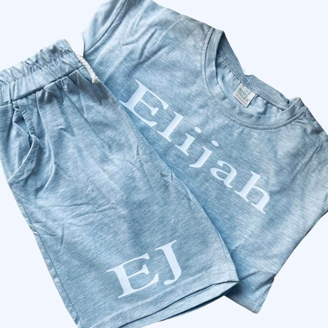 personalised shorts and Tshirt
