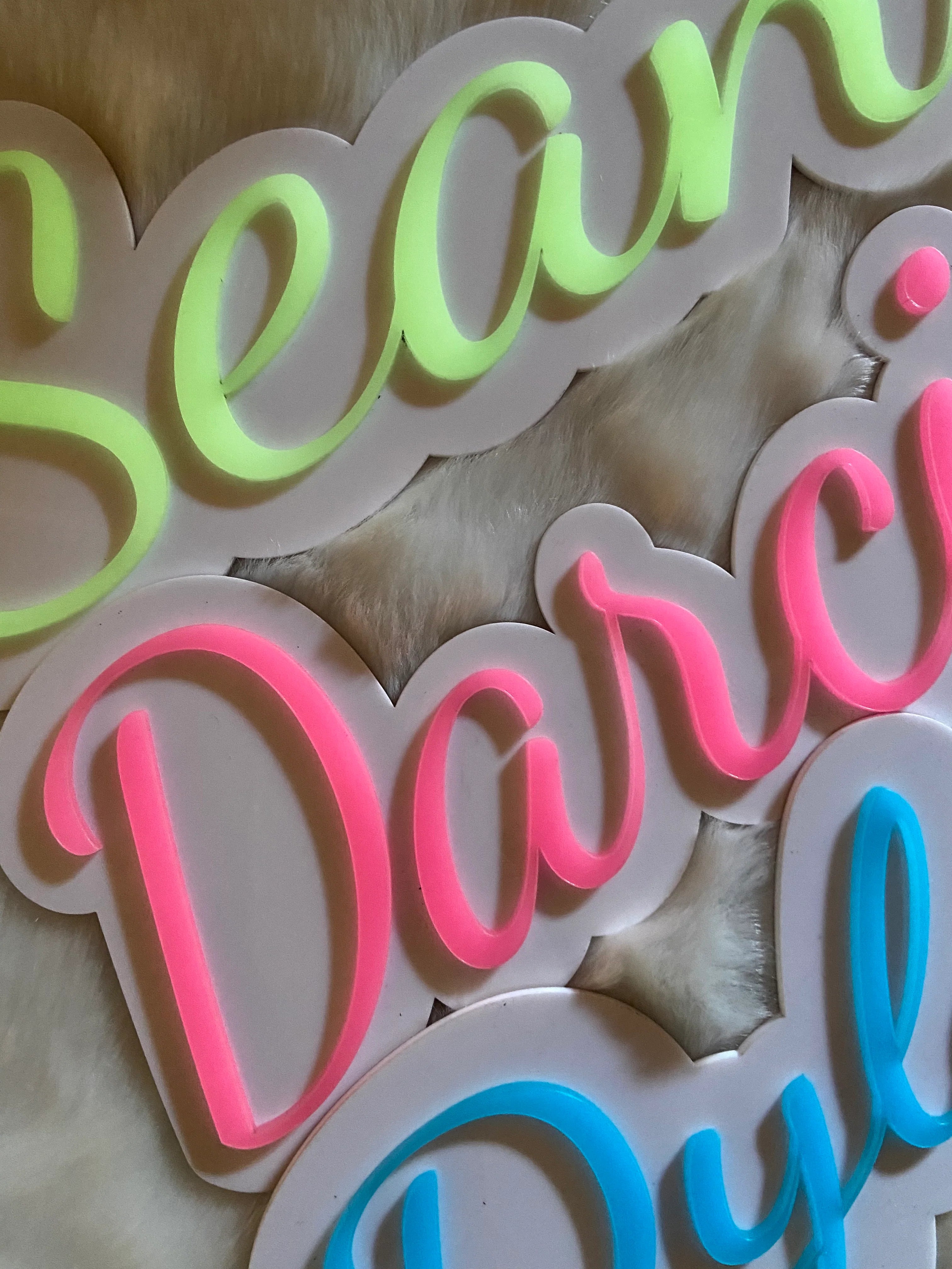 Glow In The Dark Name Sign