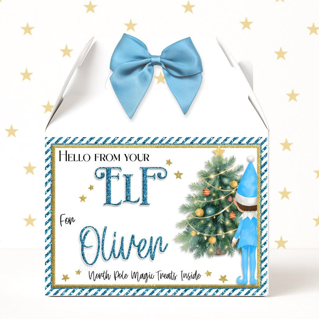 Personalised treat box from elf