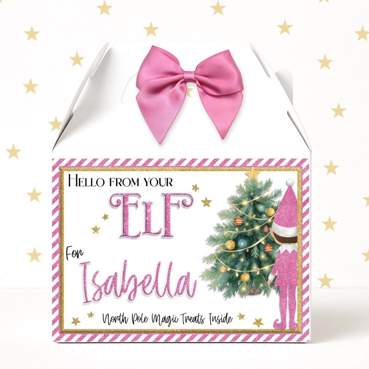 Personalised treat box from elf
