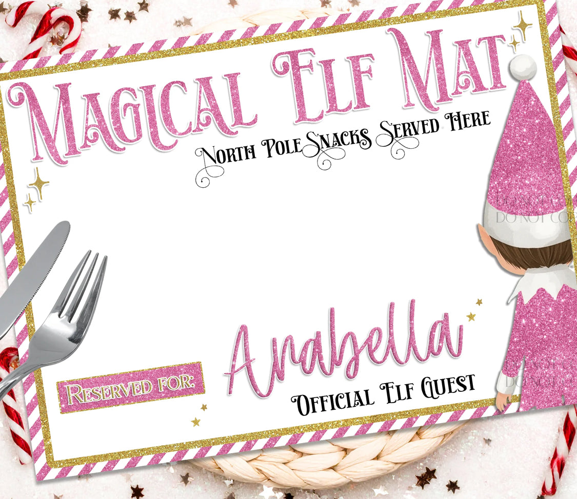 Premium Faux Leather Elf placemats